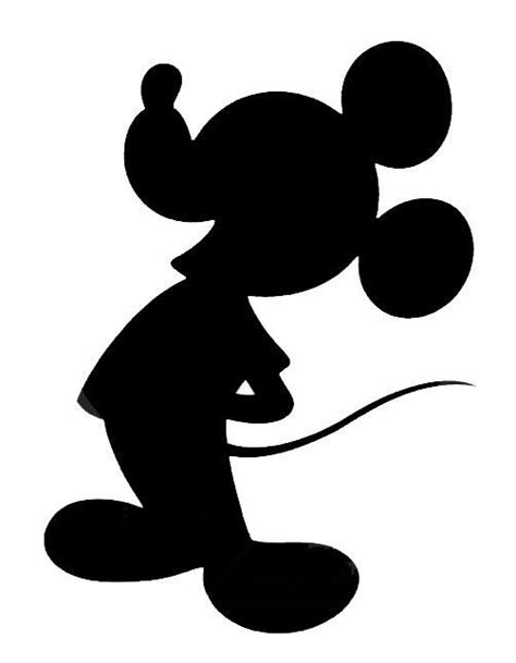The Silhouette Of Mickey Mouse With Balloons In His Mouth And Nose On