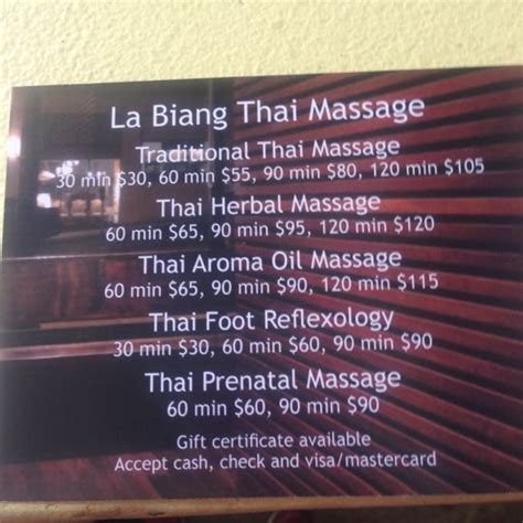 La Biang Thai Massage Amature Housewives