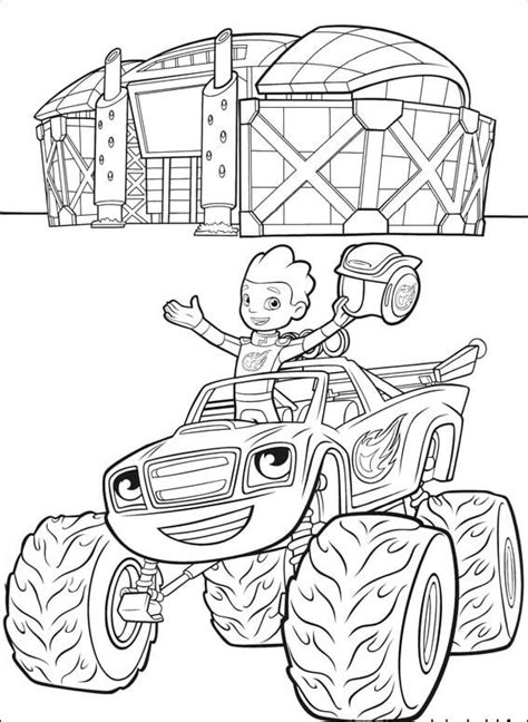 This coloring sheet would be good for younger children to color. Top 31 Blaze And the Monster Machines Coloring Pages