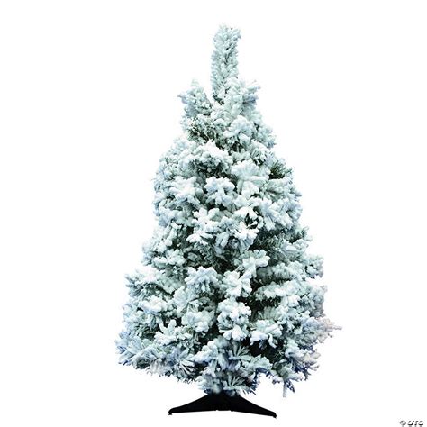 Vickerman 36 Flocked Alaskan Pine Christmas Tree Unlit