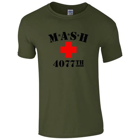 Mash 4077th T Shirt Usa Army Retro Mash Tv Series Fan Unisex Mens