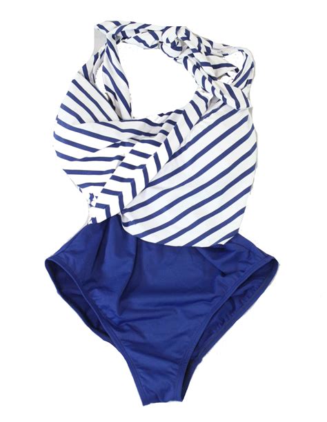 Ralph Lauren Womens Swimwear One Piece Striped 6