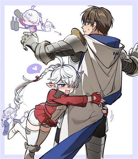 Adventurer Alisaie Leveilleur And Alphinaud Leveilleur Final Fantasy And 1 More Drawn By
