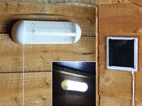 Livivo Solar Powered Shed Light 10 Led Rechargeable Garage Shed