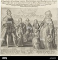 Ritratto di Federico V, sua moglie Elisabetta Stuart, re e regina di ...