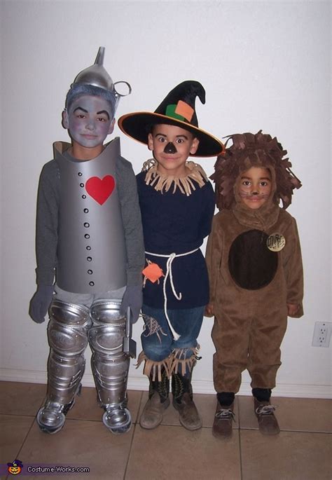Homemade Kids Wizard Of Oz Costumes