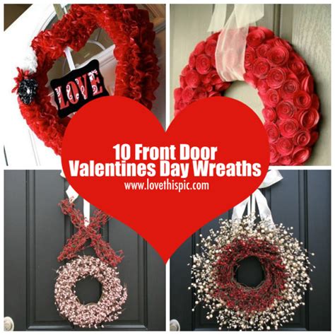 10 Front Door Valentines Day Wreaths