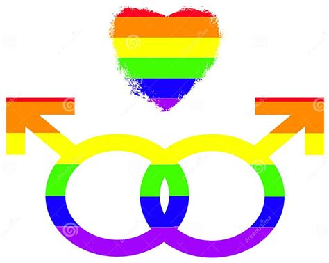 Gay Pride Symbols Of Love Stock Illustration Illustration Of