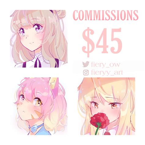 Anime Girl Sketch Headshot Commissions Dm Me Here Or On Twitterinsta