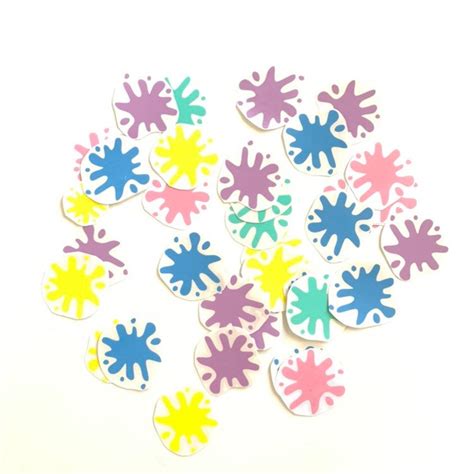 Paint Splattered Decal Paint Splattered Cut Out Perfecr For A Etsy