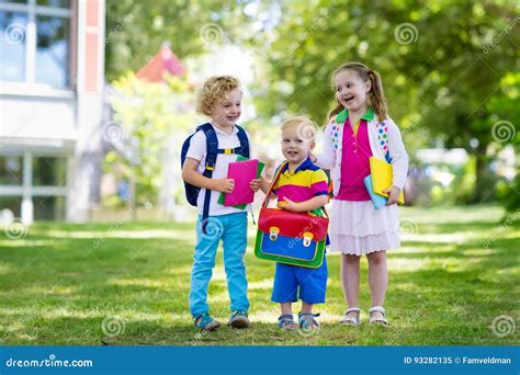 Children Going Back To School Year Start Stock Image Image Of Child