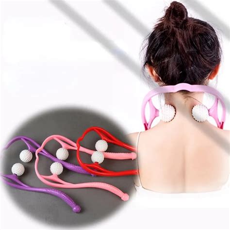 Pressure Point Therapy Neck Massage Tool Pressure Relieve Hand Roller Massage Neck Shoulder Dual