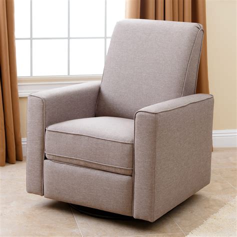 Treat yourself now and grab a quality living room chair for less, so you can ditch the. Abbyson Living Hampton Fabric Swivel Glider Recliner - Taupe - Gliders & Nursery Rockers at ...