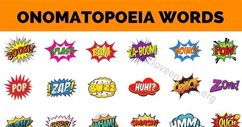 56 Fun Onomatopoeia Examples Teaching Expertise