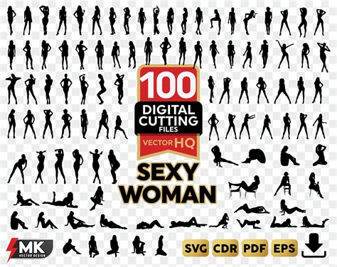 sexy woman svg silhouette clipart svg cut files vinyl files silhouette cameo vector digital svg