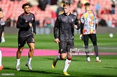 Ryan Finnigan of Southampton during warm-up before the Premier League ...