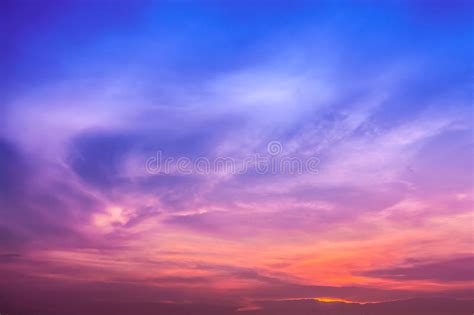 Sky In Twilight Time Stock Photo Image Of Scenic Sunrise