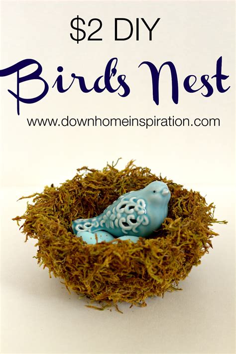 Plus, it doubles as a bird feeder! $2 DIY Bird's Nest - Down Home Inspiration