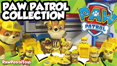 My Collection Of Rubble Paw Patrol Toys By Spin Master Youtube