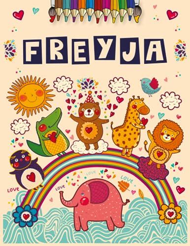Freyja Personalized Coloring Book For Freyja Theme Animals