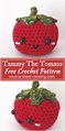 Tammy The Tomato Crochet Pattern #freecrochetpattern #crochettomato # ...