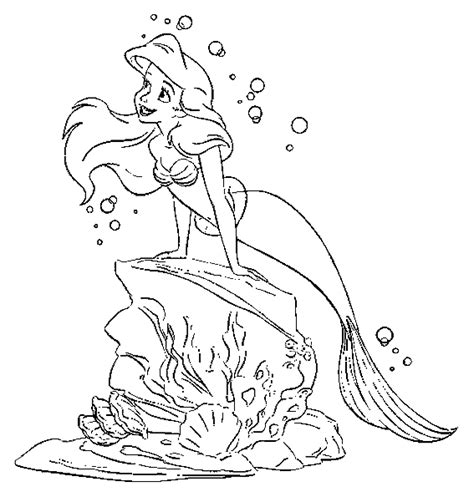 Desenhos Para Colorir Da Pequena Sereia Ariel