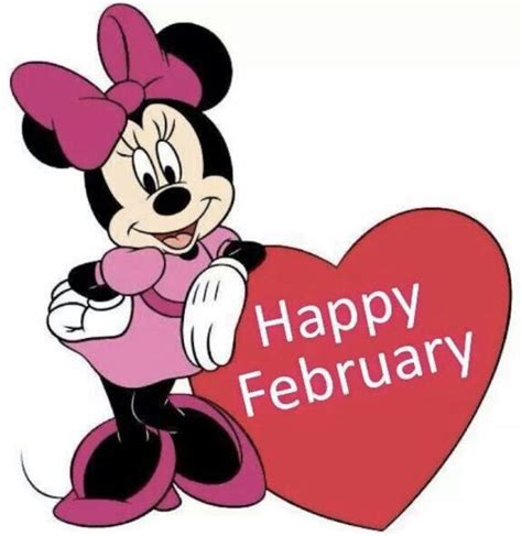 Happy February Mickey Mouse Cartoon Minnie Mouse Pictures Mickey