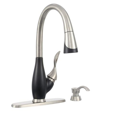 Another combination soap/lotion dispenser, the delta faucet rp1001 will keep your hands rinsed, washed and moisturized. Delta Satori EZ Anchor Single-Handle Pull-Down Sprayer ...