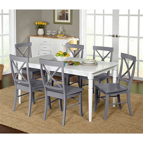 Mandy dining set natural white 7 piece tms. Target Marketing Systems Albury 7 Piece Dining Table Set ...