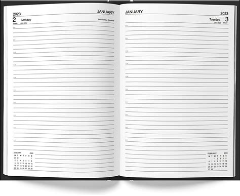2023 Diary A4 A5 A6 Diary Week To View Page A Day Desk Diary