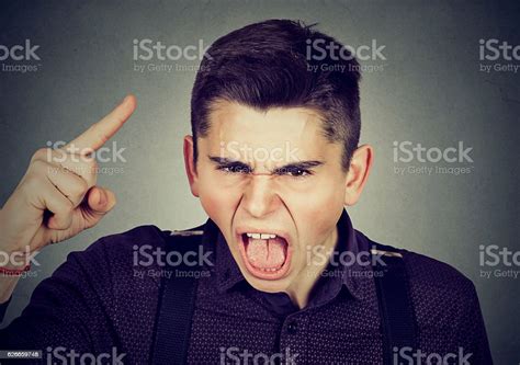 Portrait Of An Angry Young Man Stock Photo Download Image Now Boys