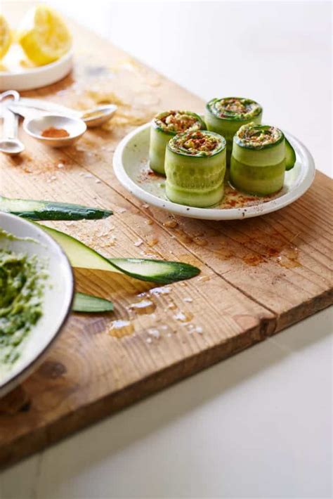 Raw Vegan Sushi Grain Free And Paleo Avocado Cucumber Rolls The