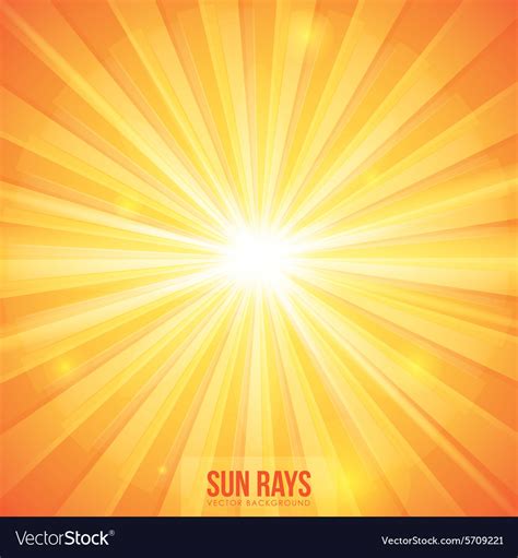 Sun Rays Design Royalty Free Vector Image Vectorstock