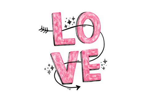 Pink Love Lettering 136436 Vector Art At Vecteezy