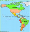 Political Map Of North And South America - Table Rock Lake Map