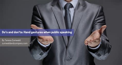 Dos And Donts Hand Gestures When Public Speaking