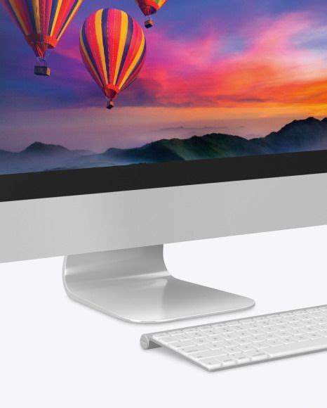 Imac Pro Mockup Left Side View In Device Mockups On Yellow Images