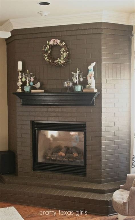 Cool Can You Paint Brick Fireplace Wall Mounted Bench