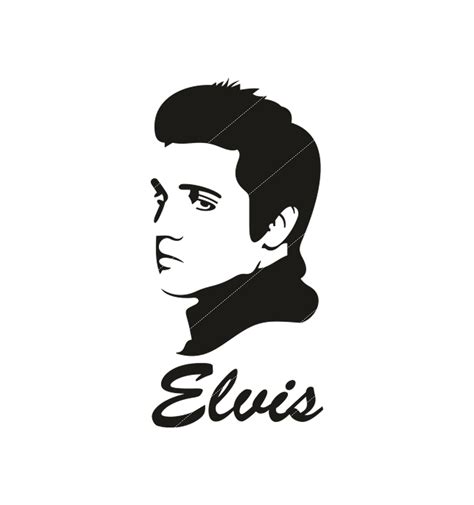 Elvis Presley Svg El Rey Del Rock N Roll Svg Archivo Svg Etsy España