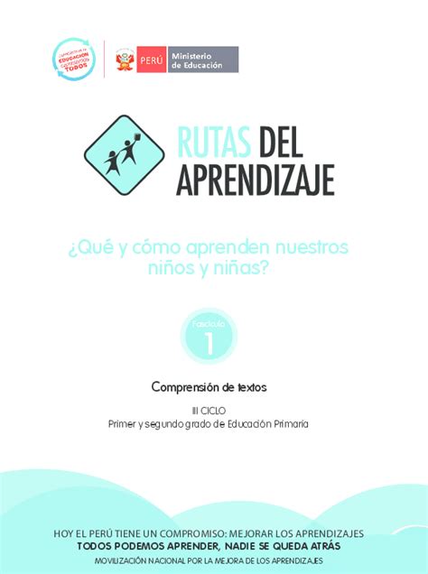 Pdf ¿qué Y Cómo Aprenden Nuestros Niños Y Niñas 1 Comprensión De