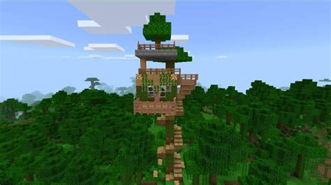 🌴jungle Treehouse Build🌴 Minecraft Amino
