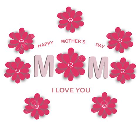 Happy Mother Day Vector Png Images Happy Mothers Day Festival Design