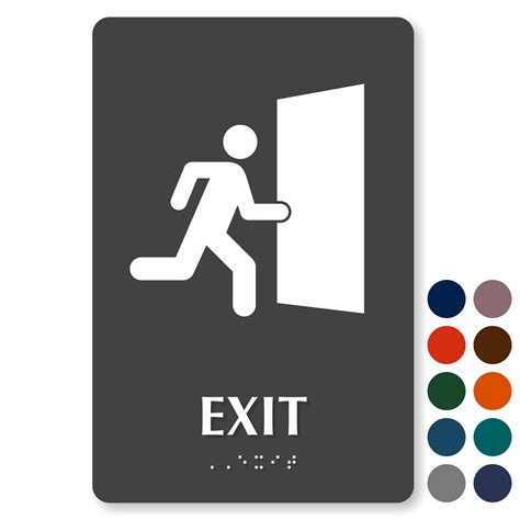 Ada Braille Exit Signs Ada Exit Signs