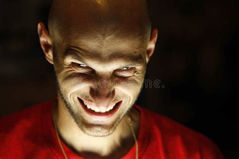 Terrifying Scarry Man Stock Photo Image Of Cheek Coolly 5763924