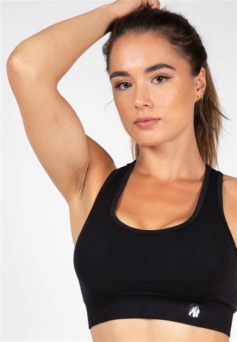 Yava Seamless Sports Bra Black Gorilla Wear