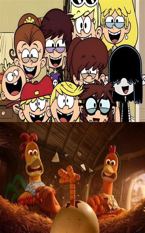 ArtStation - The Loud Sisters Excited for Chicken Run 2