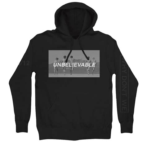 Unbelievable Black Hoodie Why Dont We Warner Music Australia Store