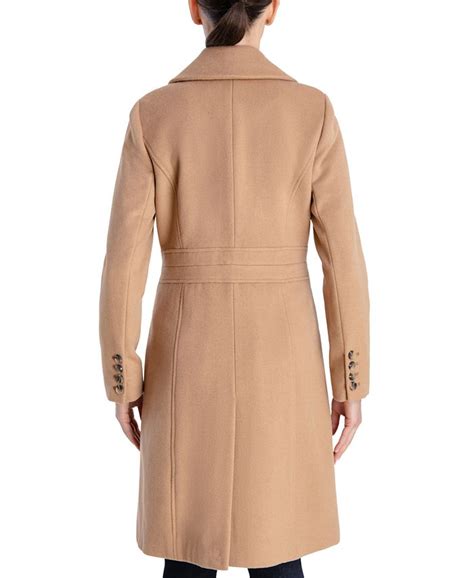 Anne Klein Womens Petite Single Breasted Walker Coat Created For Macy