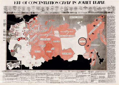 Especially hearing the horrors of basic prisons and even today in modern society with modern technology and the likes of solitary confinement and the shoe program. Map documenting the extent of the Soviet gulag system ...
