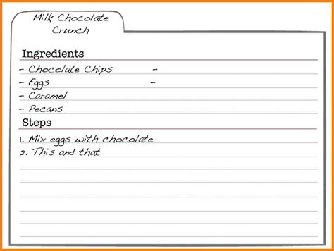9 Recipe Template For Word - Template Free Download
